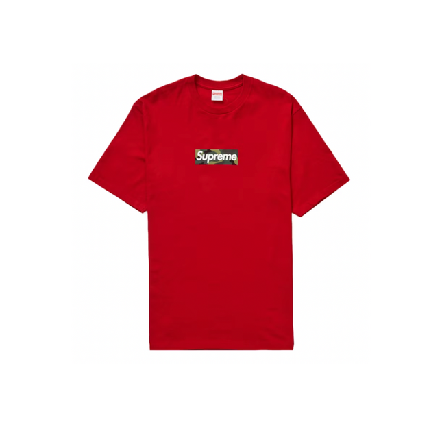 Camiseta con logo Supreme Box (OI23) Rojo