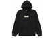 Supreme Burberry Box Logo Hooded Sweatshirt Black