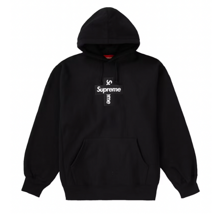 Supreme Cross Box Logo Hooded Sweatshirt Black – Coproom Supreme Cross Box Logo Hooded Sweatshirt Black – Coproom