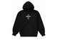 Supreme Cross Box Logo Hooded Sweatshirt Black