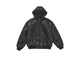 Supreme Dickies Hooded Leather Work Jacket Black