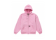 Supreme Dickies Quilted Lined Zip Up Hooded Sweatshirt Pink