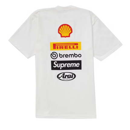 Supreme Ducati Logo Tee White