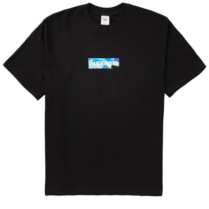 Camiseta Supreme Emilio Pucci Box Logo Negro/Azul