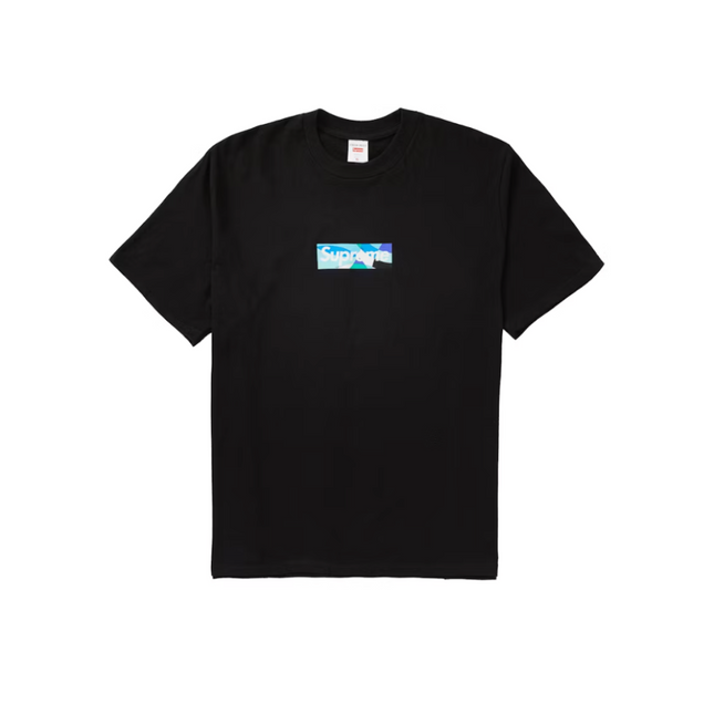 Camiseta Supreme Emilio Pucci Box Logo Negro/Azul