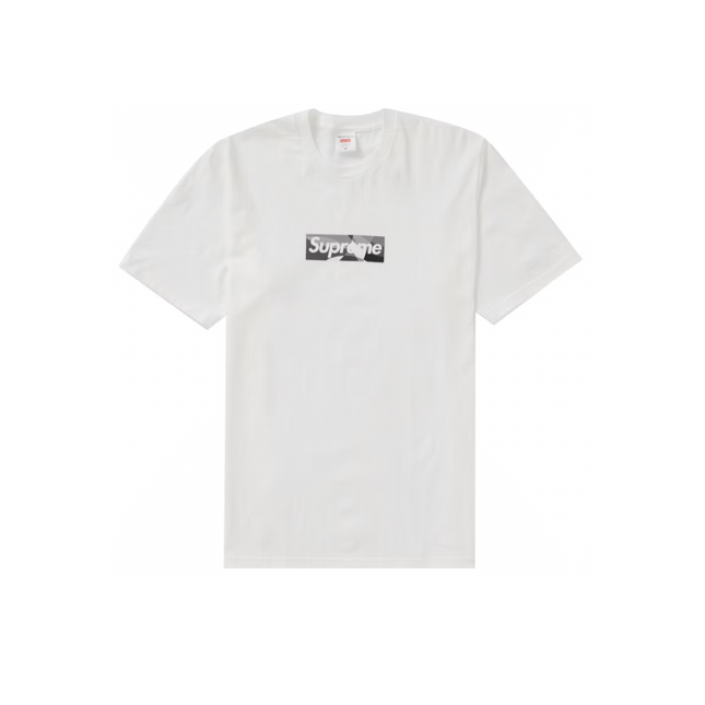 Camiseta Supreme Emilio Pucci Box Logo Blanco/Negro