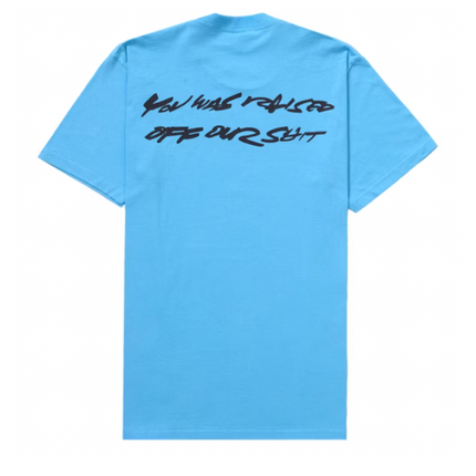 Supreme Futura Box Logo Tee Bright Blue