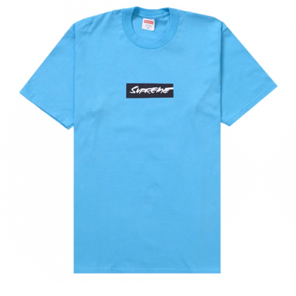 Camiseta Supreme Futura Box Logo Azul Brillante