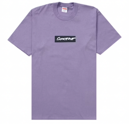 Camiseta Supreme Futura Box Logo Púrpura polvoriento