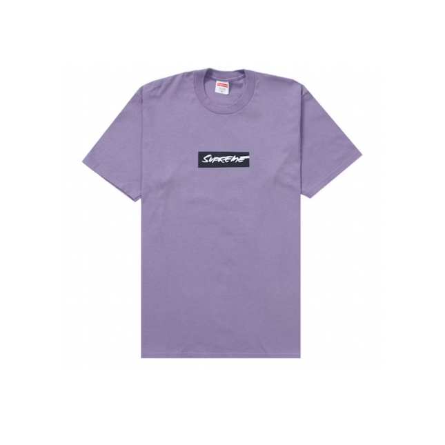 Camiseta Supreme Futura Box Logo Púrpura polvoriento