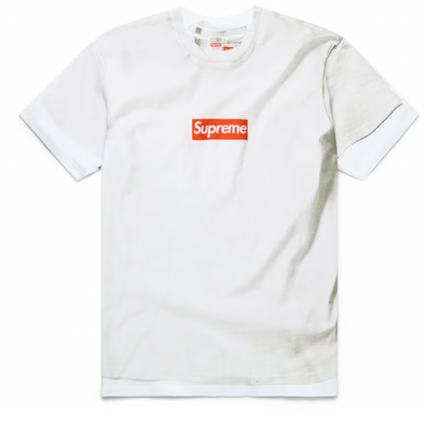 Supreme MM6 Maison Margiela Box Logo Tee White