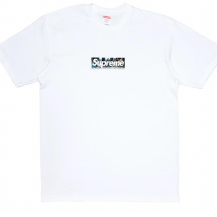 Camiseta Supreme Milan Box Logo Blanco