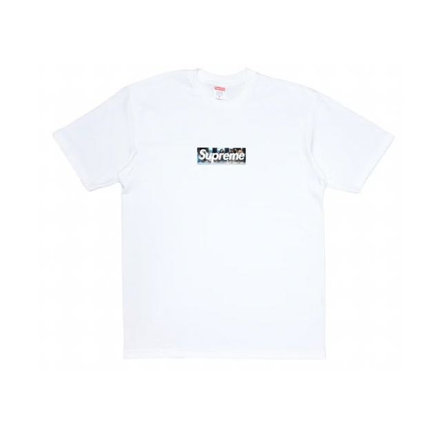 Camiseta Supreme Milan Box Logo Blanco