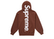 Supreme Satin Applique Hooded Sweatshirt FW24 Brown