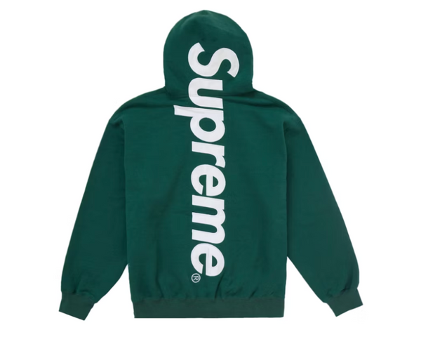 Supreme Satin Applique Hooded Sweatshirt FW24 Dark Green – Coproom