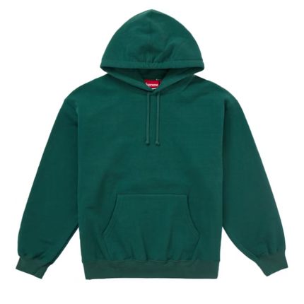 Supreme Satin Applique Hooded Sweatshirt FW24 Dark Green