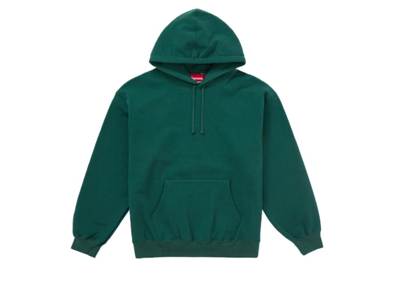 Supreme Satin Applique Hooded Sweatshirt FW24 Dark Green – Coproom