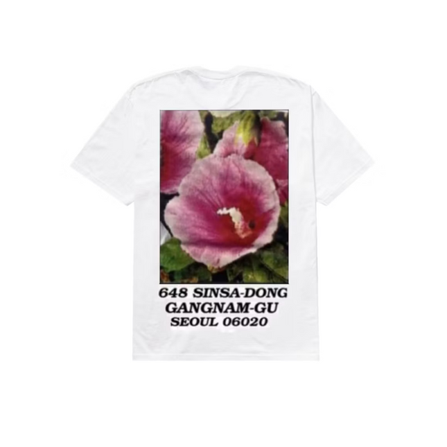 Camiseta Supreme Seoul Box Logo Blanco