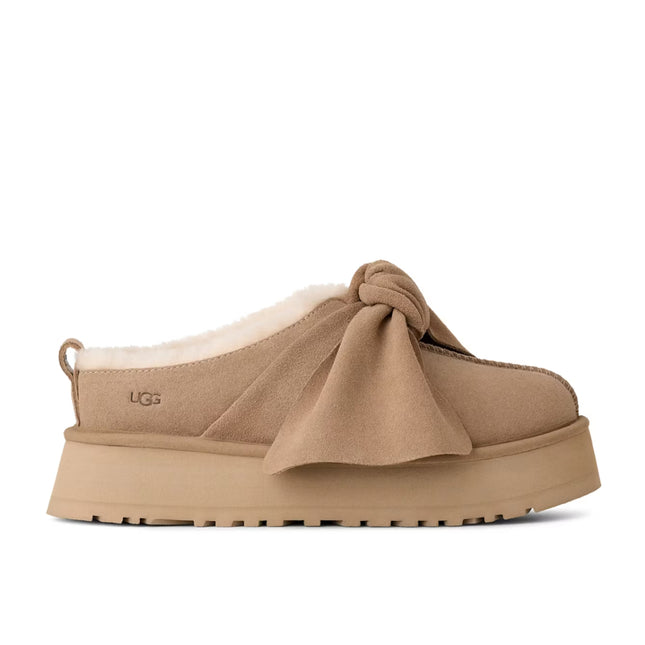 UGG Platform Slip-On Bow Slipper Sand