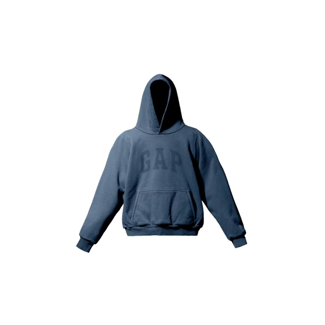 Yeezy Gap Dove Shrunken Hoodie Dark Blue