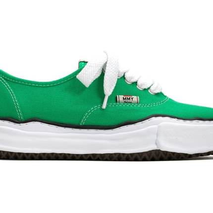 Maison Mihara Yasuhiro Baker OG Sole Canvas Low Green A02FW704, vue principale