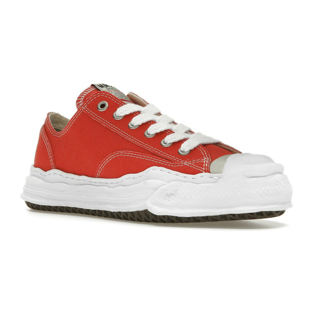 Maison Mihara Yasuhiro Hank OG Sole Canvas Low Orange A05FW702-ORG, trois-quarts avant extérieur