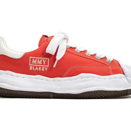 Maison Mihara Yasuhiro Blakey OG Sole Canvas Low Red A08FW735, vue principale