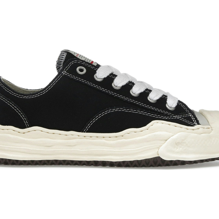 Maison Mihara Yasuhiro Hank Vintage Sole Canvas Low Black A09FW734-BLK, vue principale