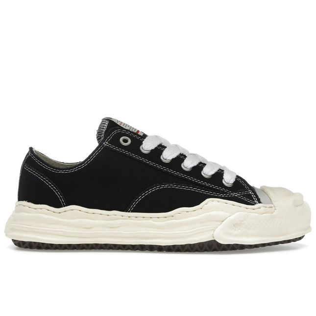 Maison Mihara Yasuhiro Hank Vintage Sole Canvas Low Black A09FW734-BLK, vue principale