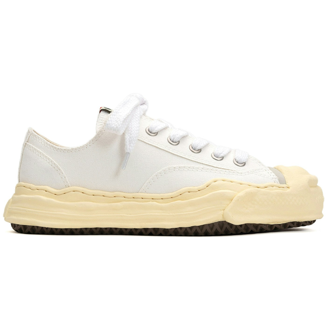 Maison Mihara Yasuhiro Hank Vintage Sole Canvas Low White A09FW734-WHT, vue principale