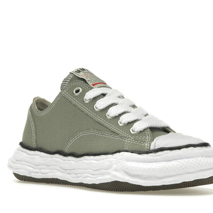 Maison Mihara Yasuhiro Peterson 23 OG Sole Canvas Low Green A11FW702-GRN, trois-quarts avant extérieur
