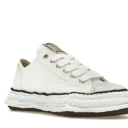 Maison Mihara Yasuhiro Peterson 23 OG Sole Canvas Low White A11FW702-WHT, trois-quarts avant extérieur