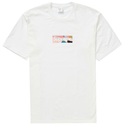 Supreme Emilio Pucci Box Logo Tee White/Dusty Pink a37ca8c7-d544-40d9-ab07-57c90ea20284, vue principale