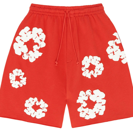 Denim Tears The Cotton Wreath Shorts Red a86d6623-42b5-4070-ae99-c84a78f654fd, vue principale