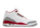 Vue de profil de la Air Jordan 3 Retro Cardinal Red