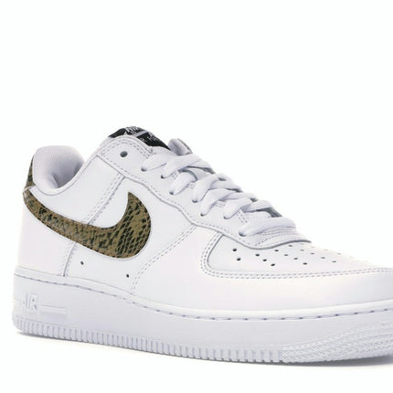 Nike Air Force 1 Low Retro Ivory Snake AO1635-100, trois-quarts avant extérieur