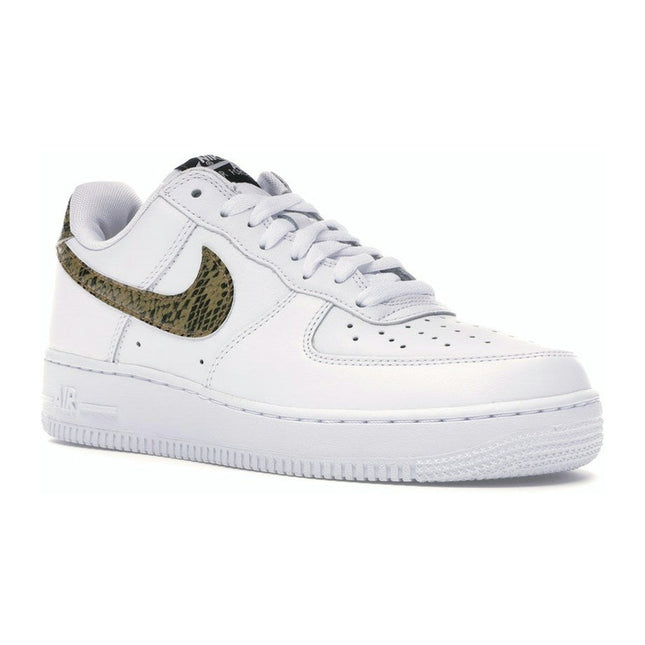 Nike Air Force 1 Low Retro Ivory Snake AO1635-100, trois-quarts avant extérieur