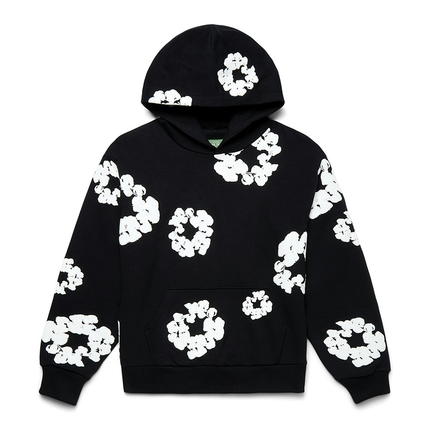 Denim Tears The Cotton Wreath Sweatshirt Black AOTHD1303, vue principale