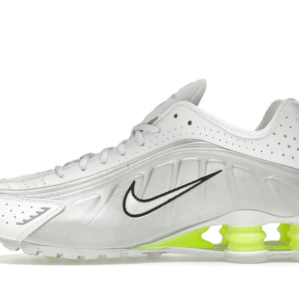Nike Shox R4 White Metallic Silver Volt AR3565-102, profil intérieur