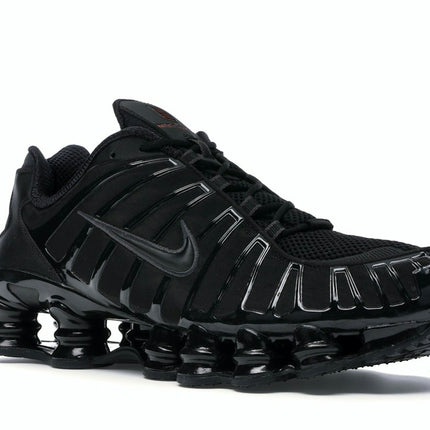 Nike Shox TL Black Metallic Hematite AV3595-002, trois-quarts avant extérieur