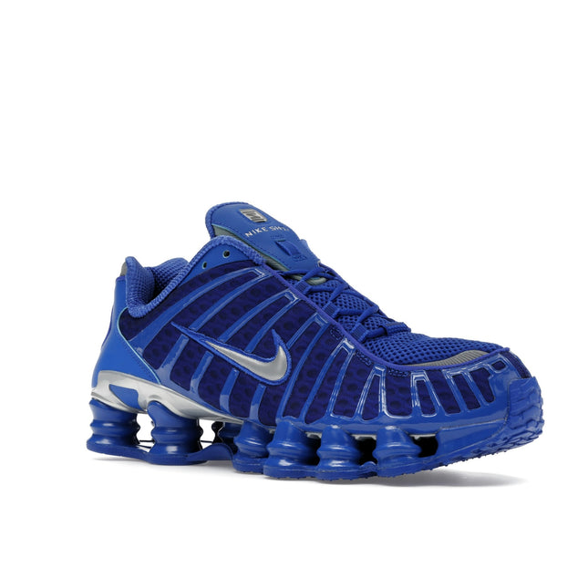 Nike Shox TL Hyper Royal AV3595-400, trois-quarts avant extérieur
