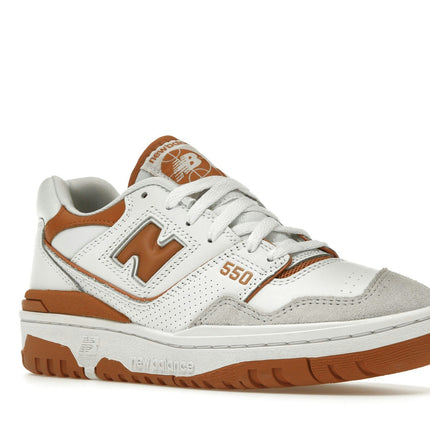 New Balance 550 Burnt Orange BB550LSC, trois-quarts avant extérieur