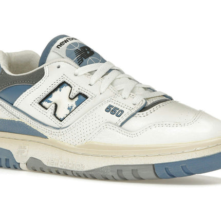 New Balance 550 Vintage Pack Heron Blue BB550VTE, trois-quarts avant extérieur