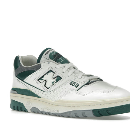 New Balance 550 Vintage Pack Marsh Green BB550VTG, trois-quarts avant extérieur