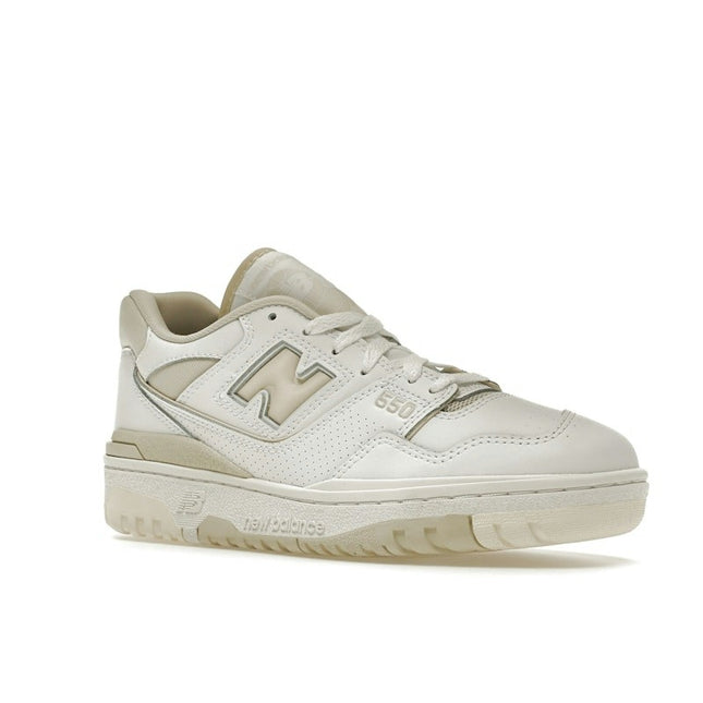 New Balance 550 White Beige BBW550WS, trois-quarts avant extérieur