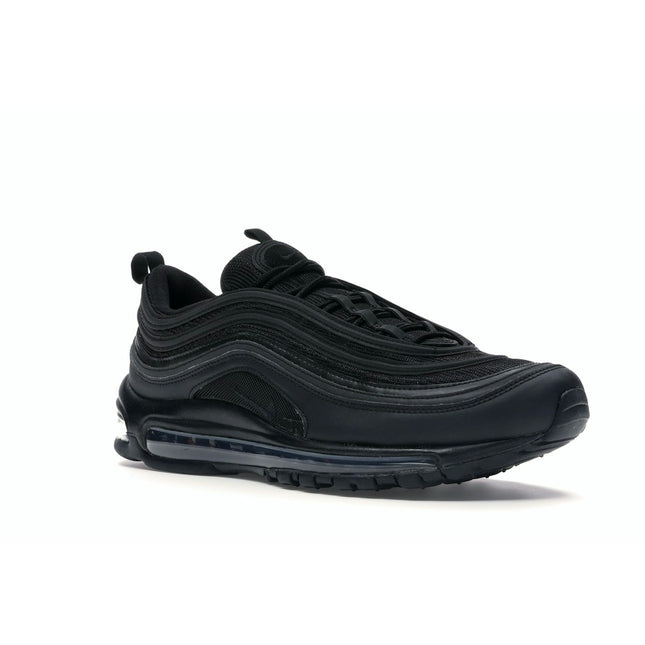 Nike Air Max 97 Triple Black BQ4567-001, trois-quarts avant extérieur