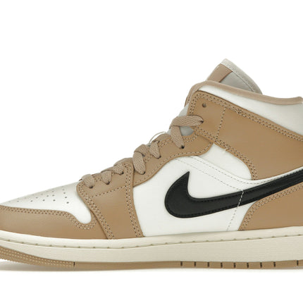 Air Jordan 1 Mid Tan Black BQ6472-103, profil intérieur