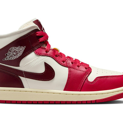 Air Jordan 1 Mid Sail Mystic Hibiscus BQ6472-119, vue principale