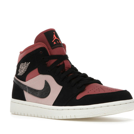 Air Jordan 1 Mid Canyon Rust BQ6472-202, trois-quarts avant extérieur