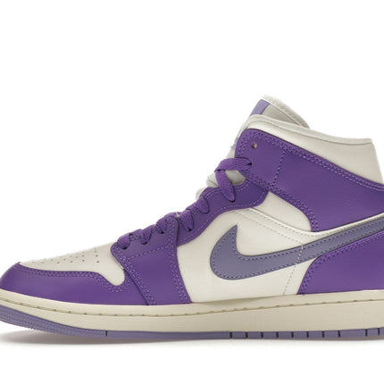 Air Jordan 1 Mid Action Grape BQ6472-504, profil intérieur